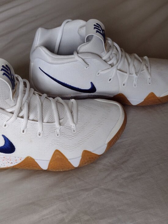Nike Kyrie 4 Uncle Drew 2018 White Blue Gum Orange 943806-100 Men\'s /NO BOX-11 main image 5
